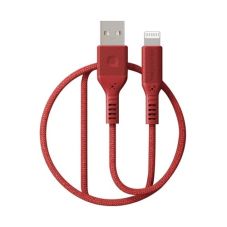 Premium MFI sertificēts USB kabelis — Lightning (sarkans, 1,2 m)