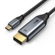 USB-C kabelis — displeja ports, 4K, Ultra HD, 1,8 m, 1,2 versija.