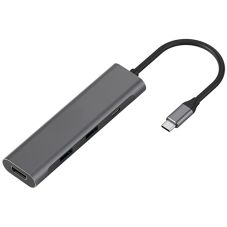 Adapteris USB Type-C — 2 x USB 3.0, Type-C PD, HDMI