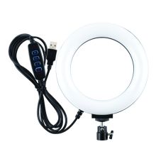 LED gredzenveida lampa, 16cm, USB