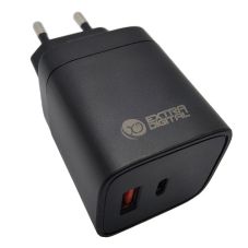 Charger EXTRA DIGITAL GaN USB Type-C, USB Type-A: 45W, PPS                                          