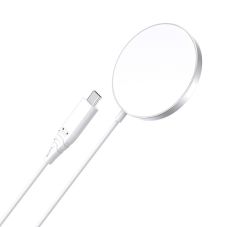 Magnetic Wireless Charger CHOETECH, 15W, iPhone 14, white                                           