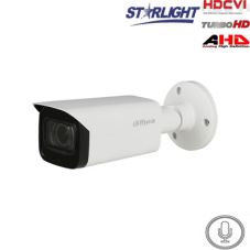 HD-CVI kamera. STARLIGHT cilindrisks 2MP ar LXIR līdz 80m, 2.7 ~ 13.5mm automātiskais obj, integrēts mik.