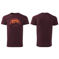 T-krekls Rock Machine Sunrise, sarkana, XL