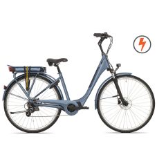 Elektriskais velosipēds Rock Machine 28 Cityride e100SD (I) zils matēts (L)