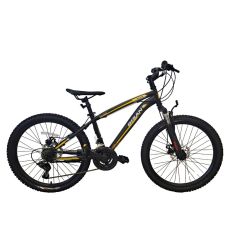 Pusaudžu velosipēds Bisan 24 MTS4600 MD (PR10010447) melns/dzeltens